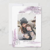 Wintry Days Kerstfeestay Fotokaart Feestdagenkaart (Voorkant)