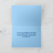 Wintry Frosted Christmas Holiday Card Feestdagen Kaart (Binnen)