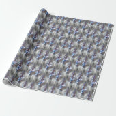 Wintry kerstboom cadeaupapier (Uitgerold)