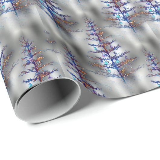 Wintry kerstboom cadeaupapier (Rol Hoek)