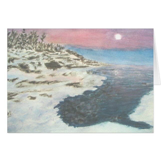 Wintry Sunset in Grand Portage (Voorkant Horizontaal)