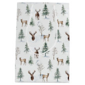 Wintry Wonderland 3 kerstvakantie geschenkzak Medium Cadeauzakje (Achterkant)