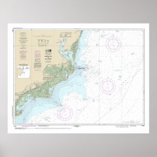 Winyah Bay to Bulls Bay nautische kaart 11531 Poster