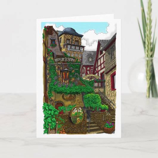Winzerschenke - Couleur - Carte de voeux (Devant)