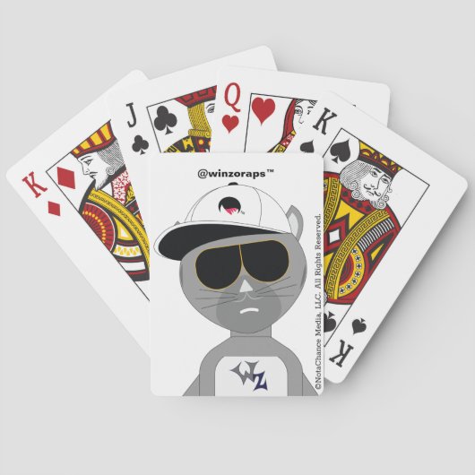 Winzo Rap Cool Cat Palling Cards Pokerkaarten (Achterkant)