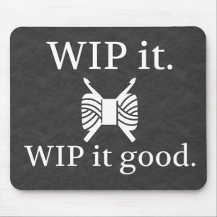 WIP het Goede de Textielvlotten van het Gehaakje Muismat