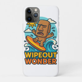 Wipeout Moai Chibi Surf mislukt iPhone 11 Pro Hoesje