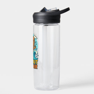 Wipeout Moai Chibi Surf mislukt Waterfles
