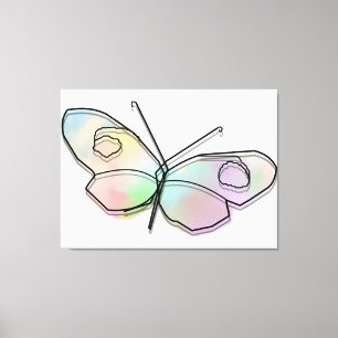 Wire Butterfly Canvas Afdruk