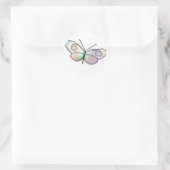 Wire Butterfly Ronde Sticker (Tas)