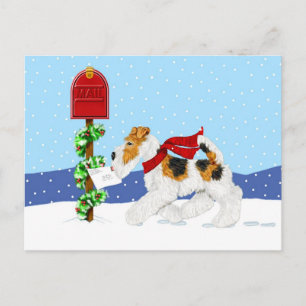 Wire Fox Kerstmail Feestdagenkaart