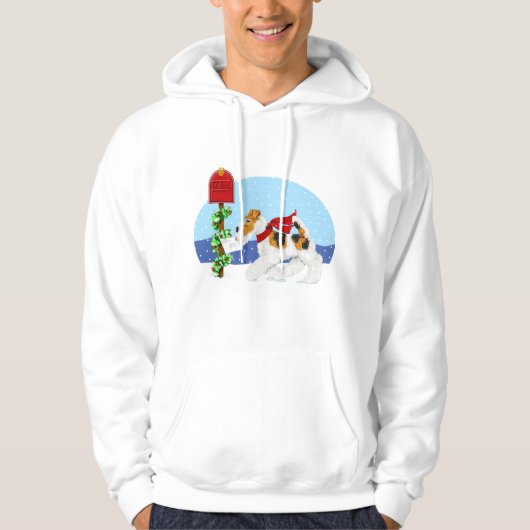 Wire Fox Kerstmail Hoodie (Voorkant)