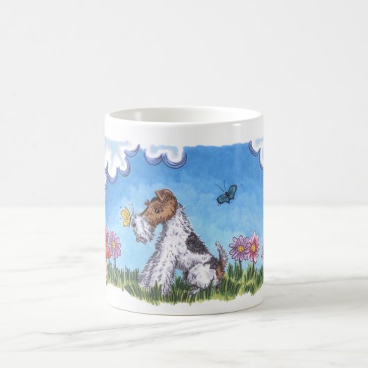 Wire Fox Spring 11oz witte Mok (Center)