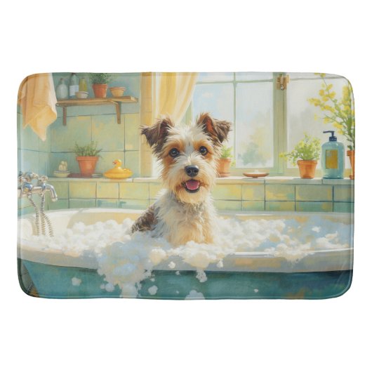 Wire Fox Terrier bad decor Badmat (Voorkant)