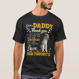 Wire Fox Terrier Beste papa bedankt dat je mijn va T-shirt