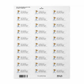 Wire Fox Terrier Clean & Simple Etiket (Full Sheet)