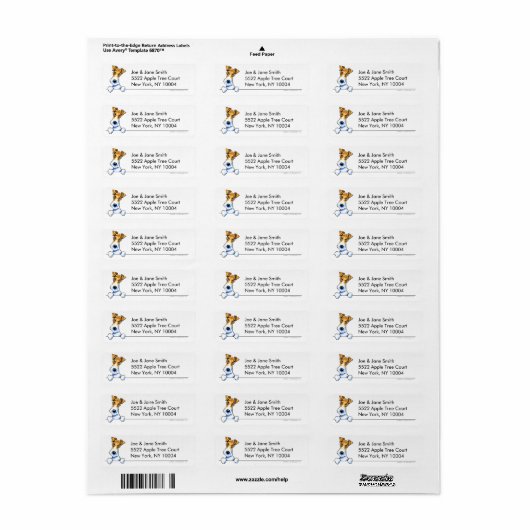 Wire Fox Terrier Clean & Simple Etiket (Full Sheet)