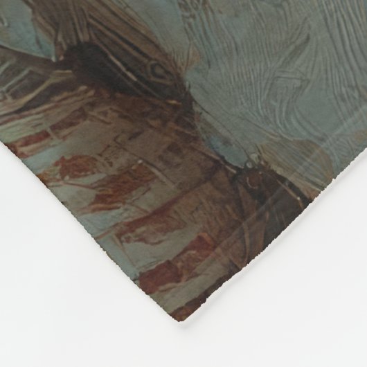 Wire Fox Terrier Dog Christmas Beach Fleece Deken (Hoek)