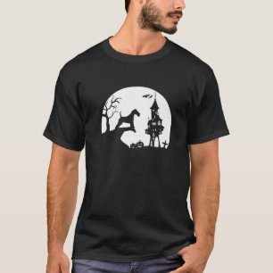 Wire Fox Terrier Dog Moon Silhouette Funny Hwe T-shirt