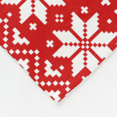 Wire Fox Terrier Dog Silhouettes Kerstfeestdag Fleece Deken (Hoek)