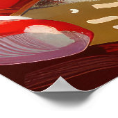 Wire Fox Terrier Hond Kerstfeest Poster (Hoek)