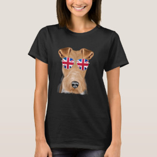 Wire Fox Terrier Hond Verenigd Koninkrijk Zonnebri T-shirt