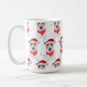 Wire Fox Terrier hondenras Kerststerren Koffiemok