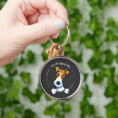 Wire Fox Terrier IAAM Sleutelhanger (Hand)