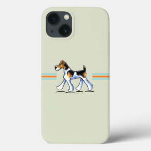 Wire Fox Terrier in beweging iPhone 13 Hoesje