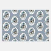 Wire Fox Terrier-kerstcadeautjes Inpakpapier Vel (Voorkant)