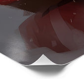 Wire Fox Terrier Kerstman Feestelijke Kerstmis Perfect Poster (Hoek)