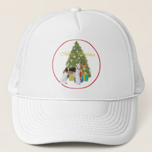 Wire Fox Terrier Kerstmis Trucker Pet