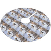 Wire Fox Terrier Laat het sneeuwen Kerstmis Kerstboom Rok (Gekanteld)