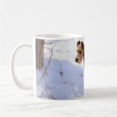 Wire Fox Terrier Laat het sneeuwen Kerstmis Koffiemok (Links)