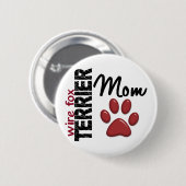 Wire Fox Terrier Ma 2 Ronde Button 5,7 Cm (Voorkant /achterkant)