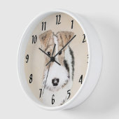 Wire fox terrier Painting - Cute Original Dog Art (Hoek)