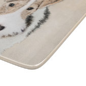 Wire fox terrier Painting - Cute Original Dog Art Snijplank (Hoek)