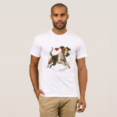 Wire Fox Terrier Portret T-shirt (Voorkant volledig)