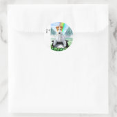 Wire Fox Terrier Pot o Gold Ronde Sticker (Tas)