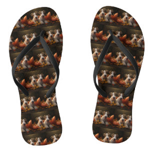 Wire Fox Terrier Puppy Herfst Delight Pompoen Teenslippers