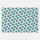 Wire Fox Terrier Puppy Schilderij driekleur Dog Ar Inpakpapier Vel (Voorkant)