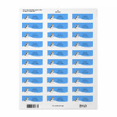 Wire Fox Terrier Reindeer Labels (Full Sheet)