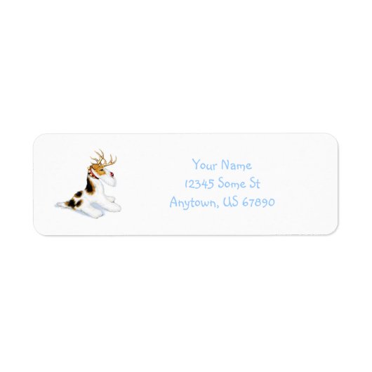 Wire Fox Terrier Reindeer Labels (Voorkant)