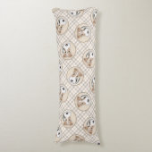 Wire Fox Terrier Schilderij driekleur WFT Pet Dog Lichaamskussen (Voorkant Verticaal)