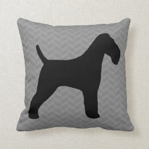 Wire Fox Terrier Silhouette Kussen