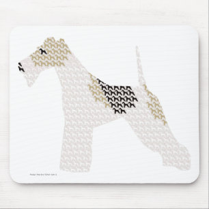 Wire Fox Terrier (silhouettes/shadows) Muismat