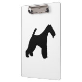 Wire Fox Terrier silo black Klembord (Links)