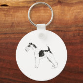 Wire Fox Terrier Sleutelhanger (Voorkant)