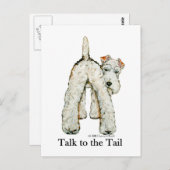 Wire Fox Terrier Tail Briefkaart (Voorkant / Achterkant)