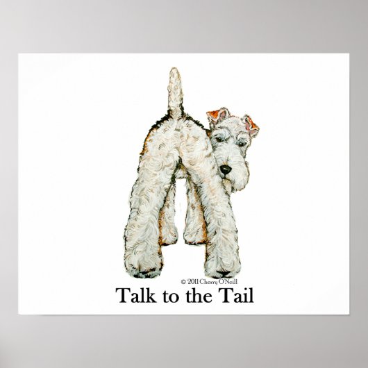 Wire Fox Terrier Tail Poster (Voorkant)